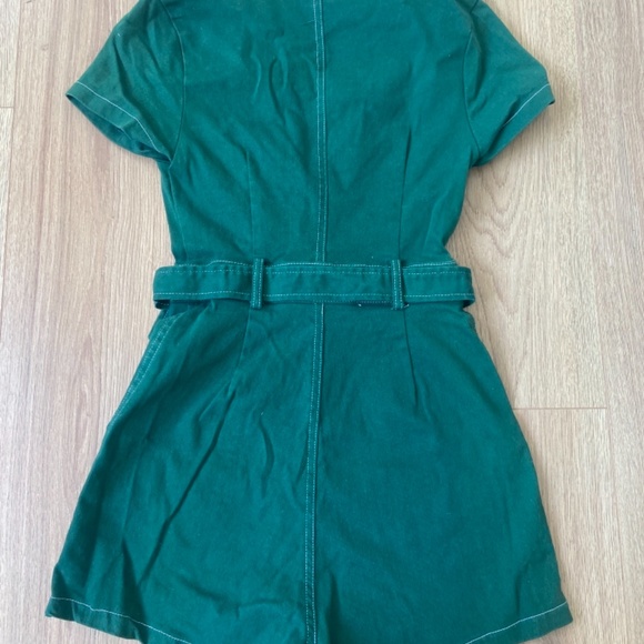 Green metal zip play suit - Picture 4 of 4